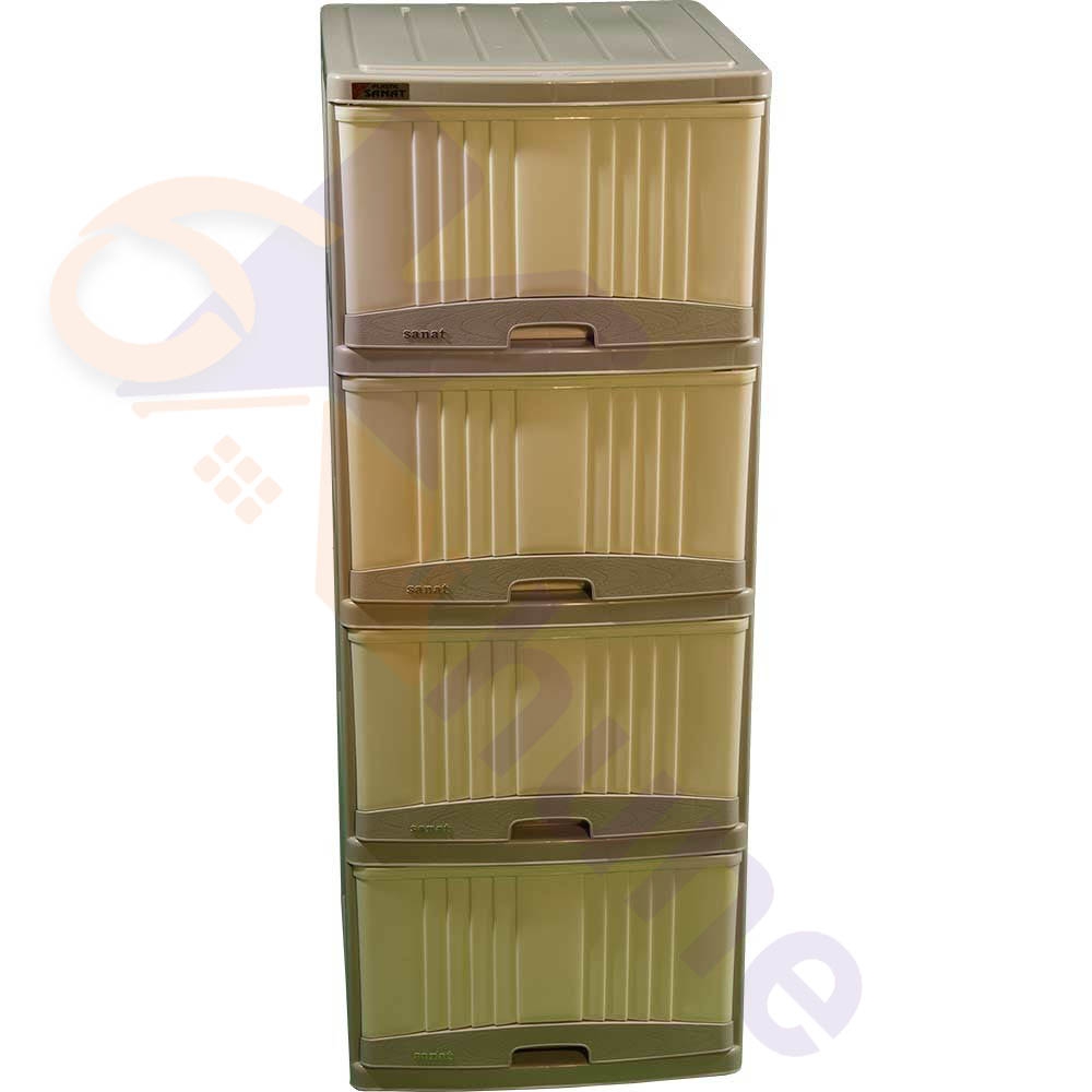 دراور پلاستیکی 4 کشو بزرگ کلاسیک صنعت کد 319