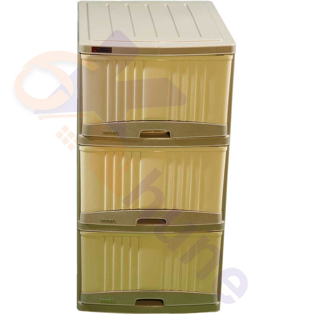 دراور پلاستیکی 3 کشو بزرگ کلاسیک صنعت کد 313