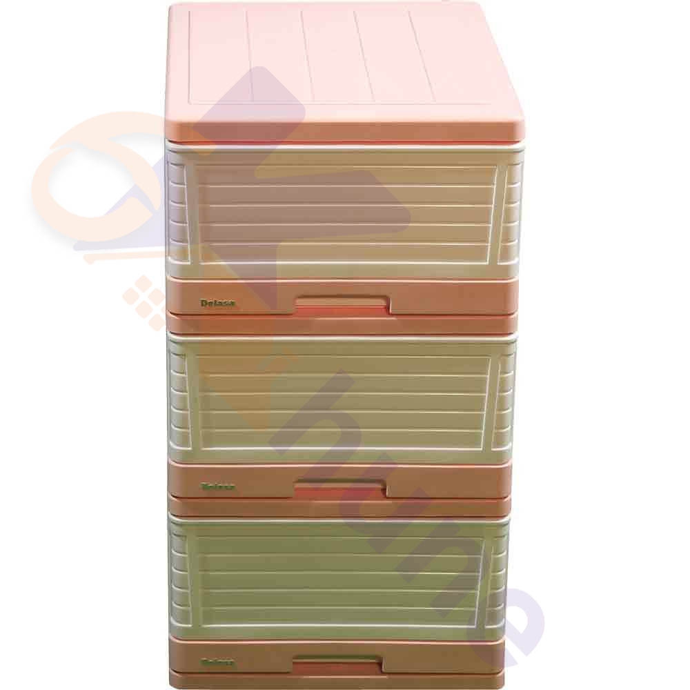دراور پلاستیکی 3 کشو متوسط دل آسا کد 235