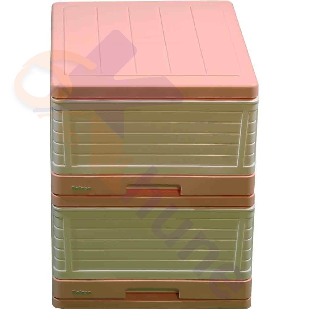 دراور پلاستیکی 2 کشو متوسط دل آسا کد 234