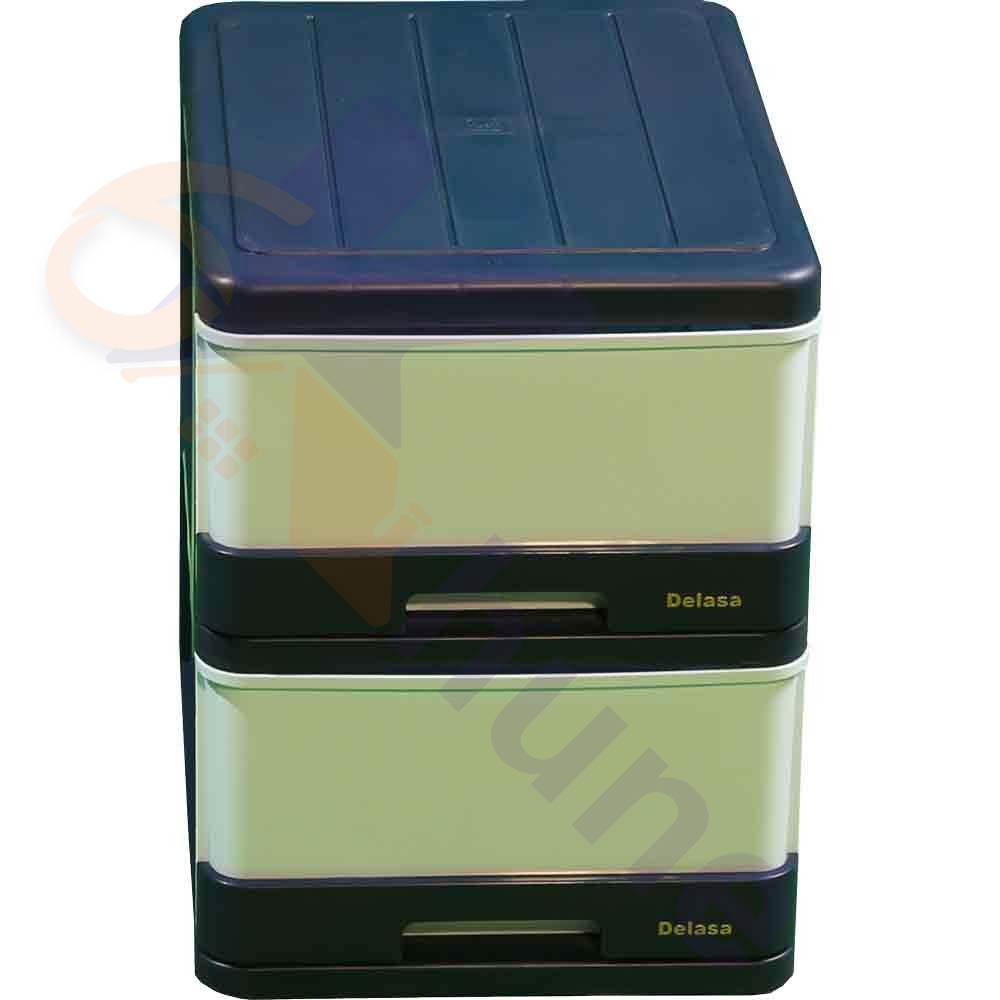 دراور پلاستیکی 2 کشو باریک دل آسا کد 238