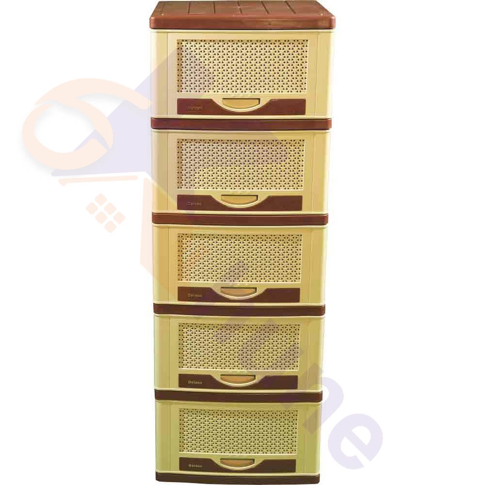 دراور پلاستیکی 5 کشو عمیق دل آسا کد 410