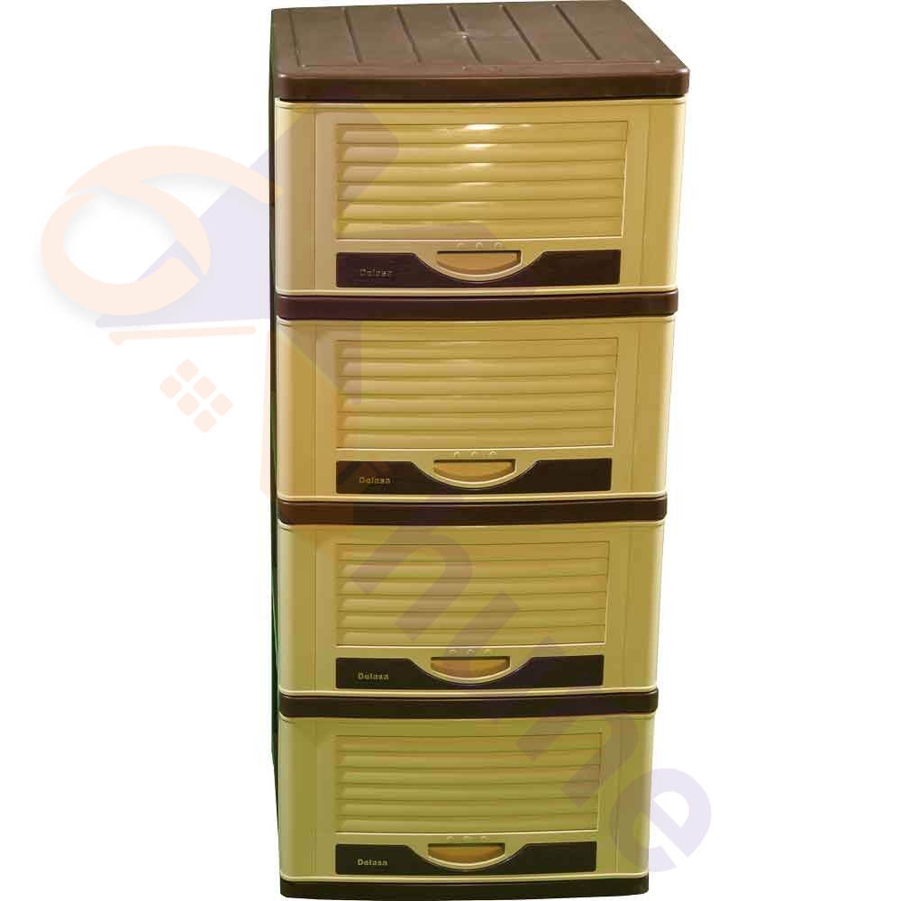 دراور پلاستیکی 4 کشو عمیق دل آسا کد 412