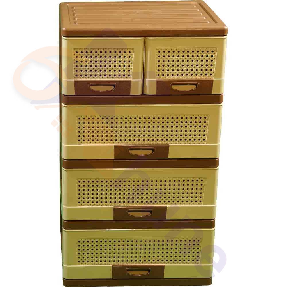 دراور پلاستیکی 4 کشو عریض دل آسا کد 414