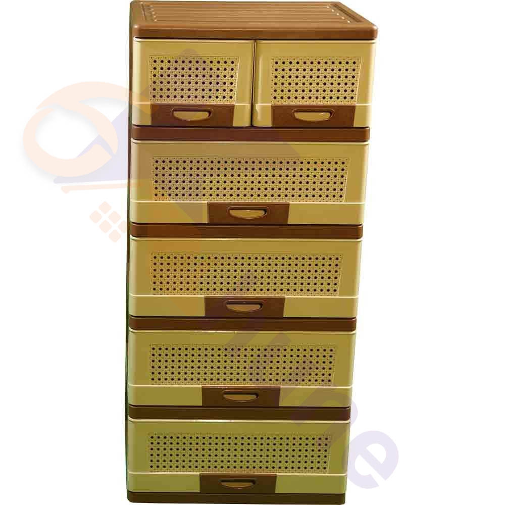 دراور پلاستیکی 5 کشو عریض دل آسا کد 420