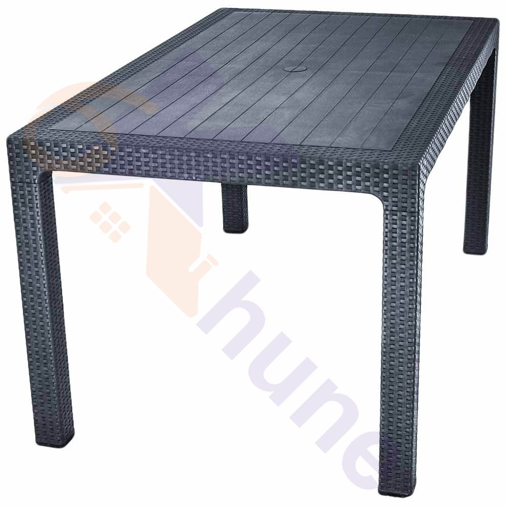 میز مستطیل 6 نفره تمام حصیری ناصر کد 427