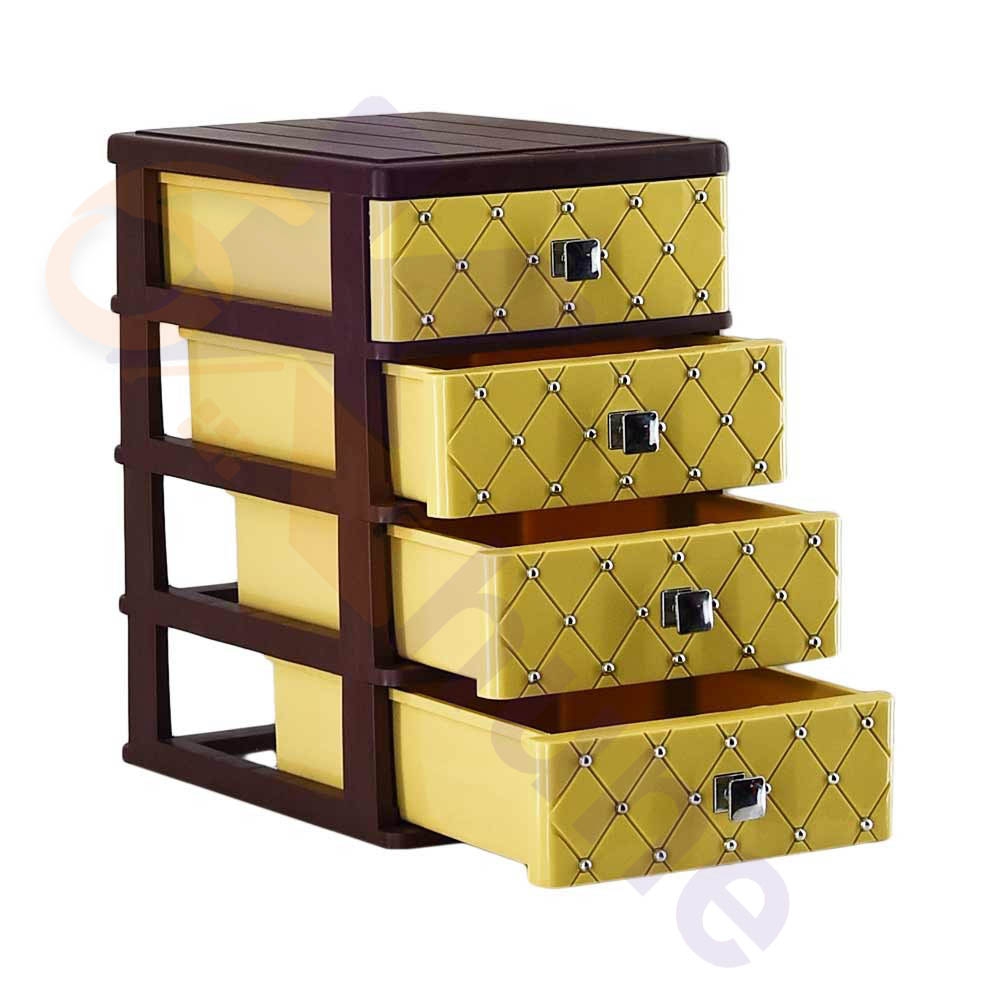 دراور مینی 4 کشو نگین دار هوم کت کد 452