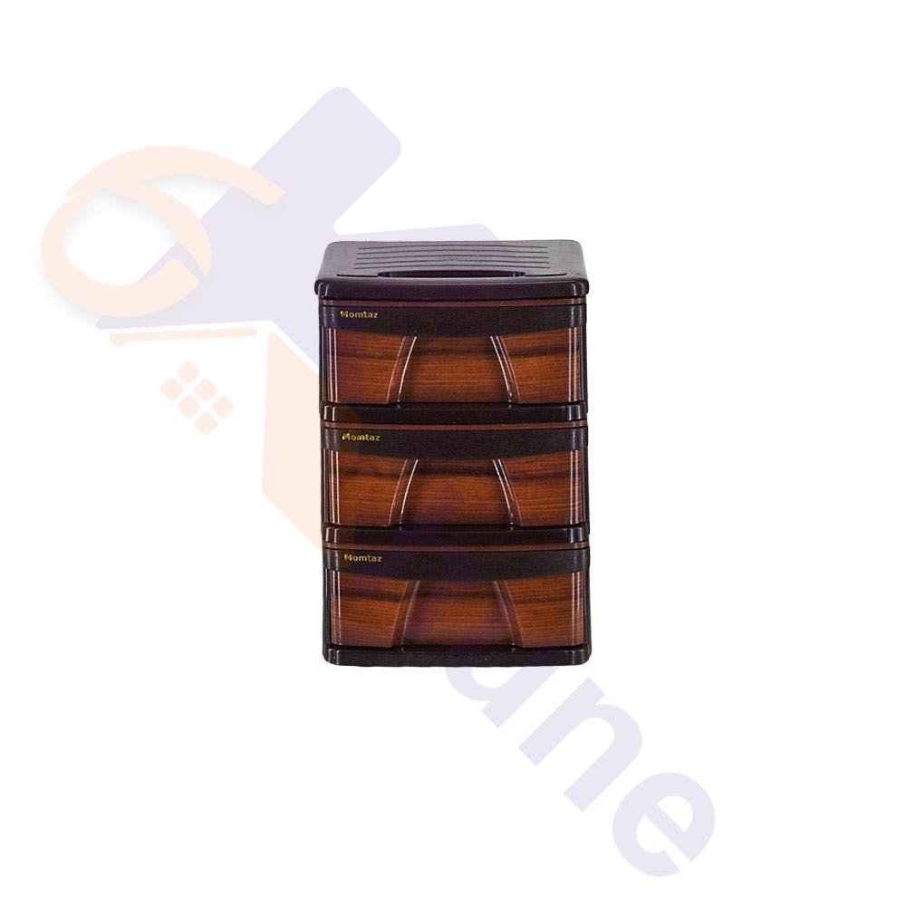 دراور مینی 3 کشو طرح چوب ممتاز کد 474