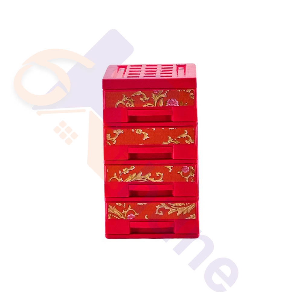 دراور مینی 4 کشو طرح دار آپادانا کد 487