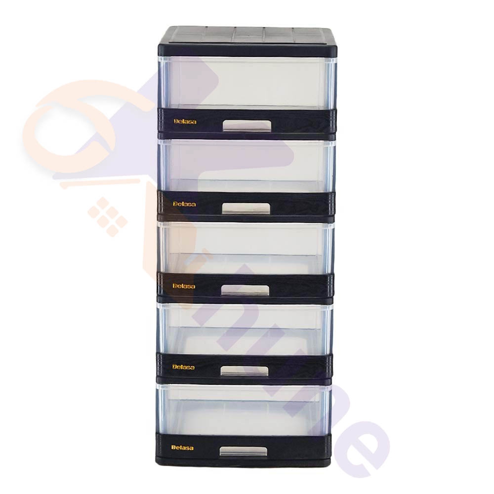 دراور مینی 5 کشو شفاف A4 دل آسا کد 493
