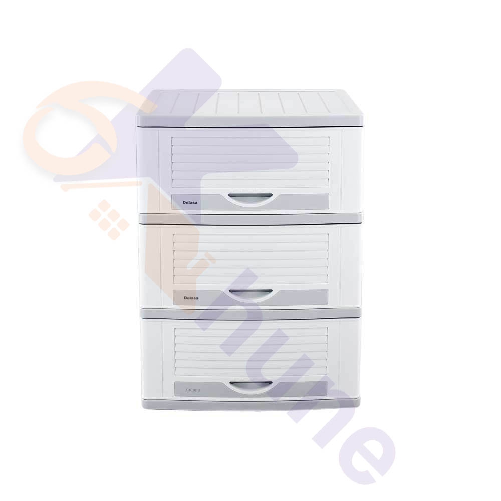 دراور پلاستیکی 3 کشو بزرگ دل آسا کد 530