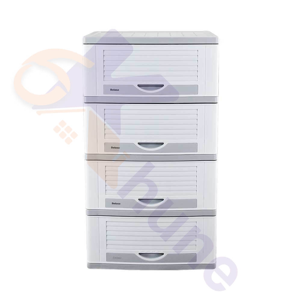 دراور پلاستیکی 4 کشو بزرگ دل آسا کد 531