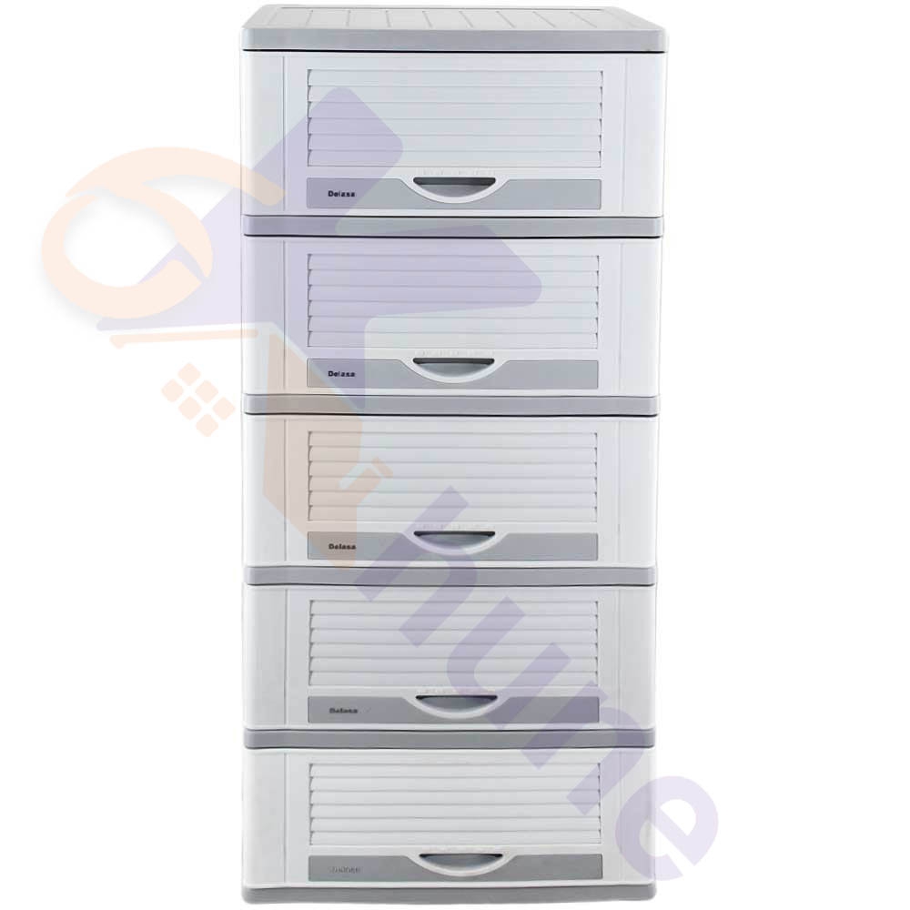 دراور پلاستیکی 5 کشو بزرگ دل آسا کد 532