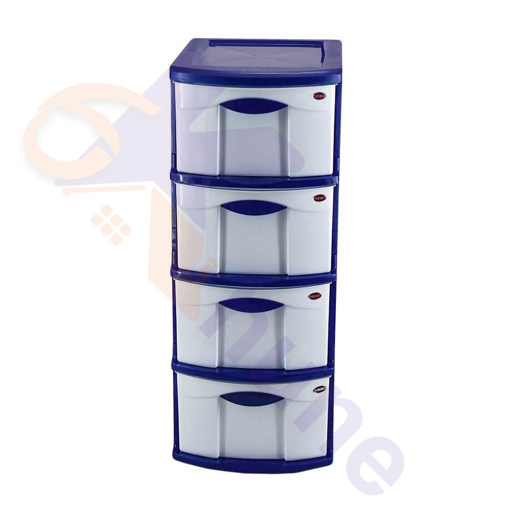 دراور پلاستیکی 4 کشو باریک دوریکا کد 533