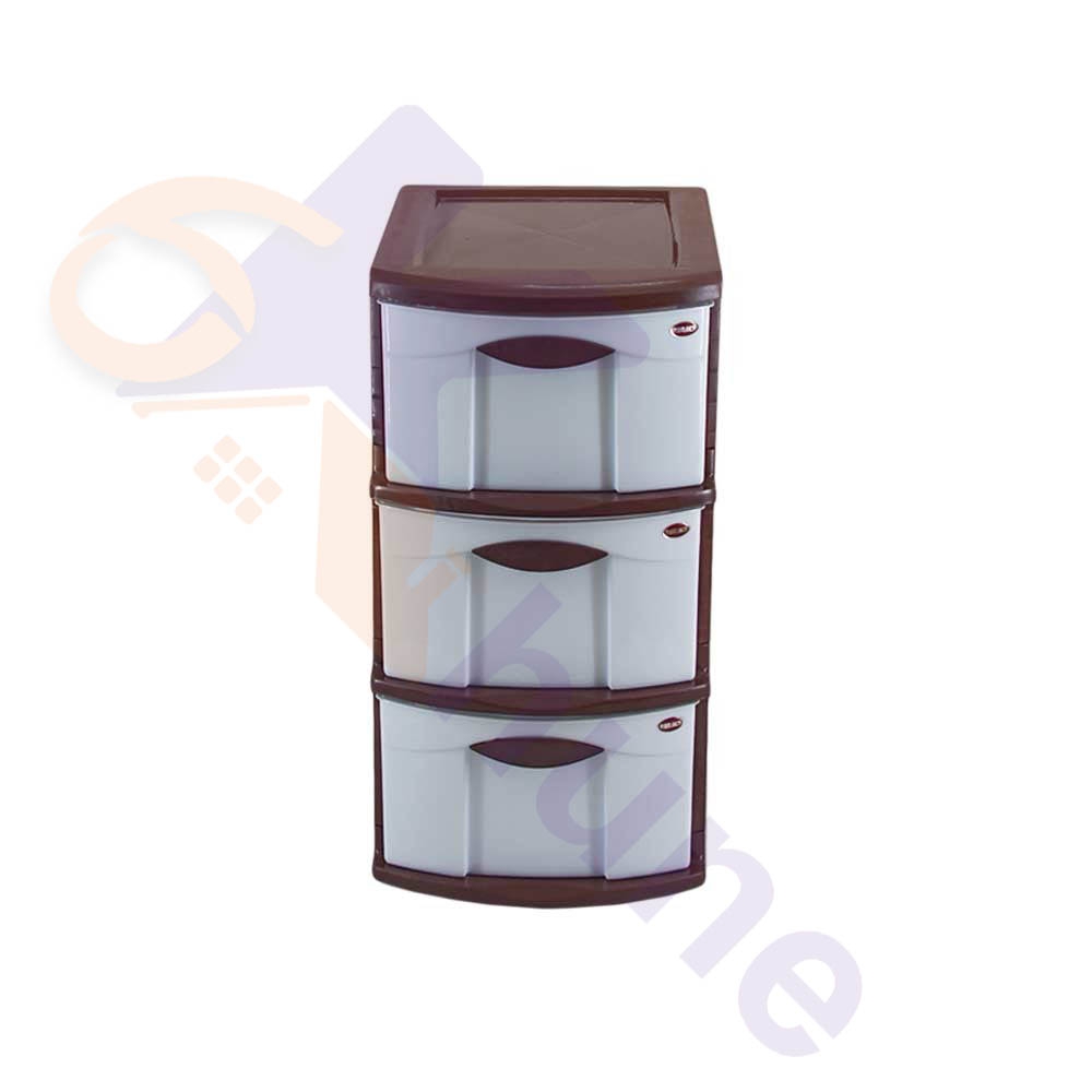 دراور پلاستیکی 3 کشو باریک دوریکا کد 534