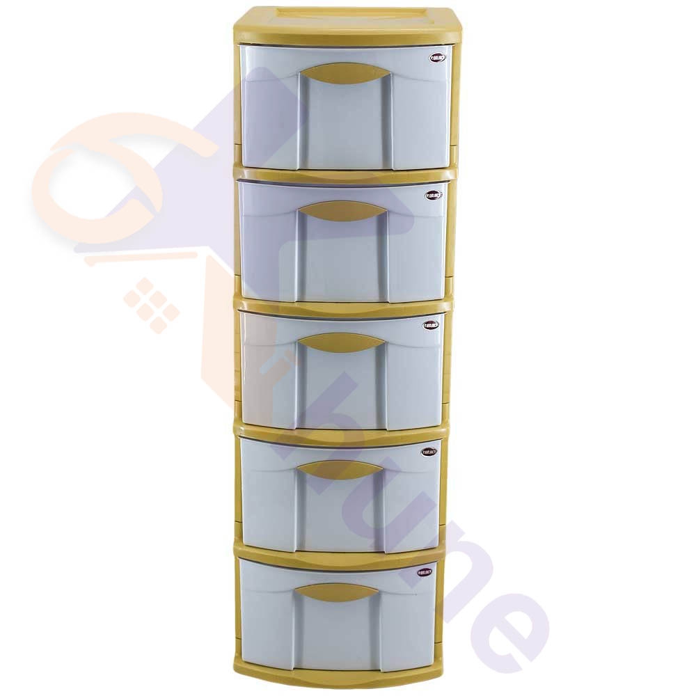 دراور پلاستیکی 5 کشو باریک دوریکا کد 535