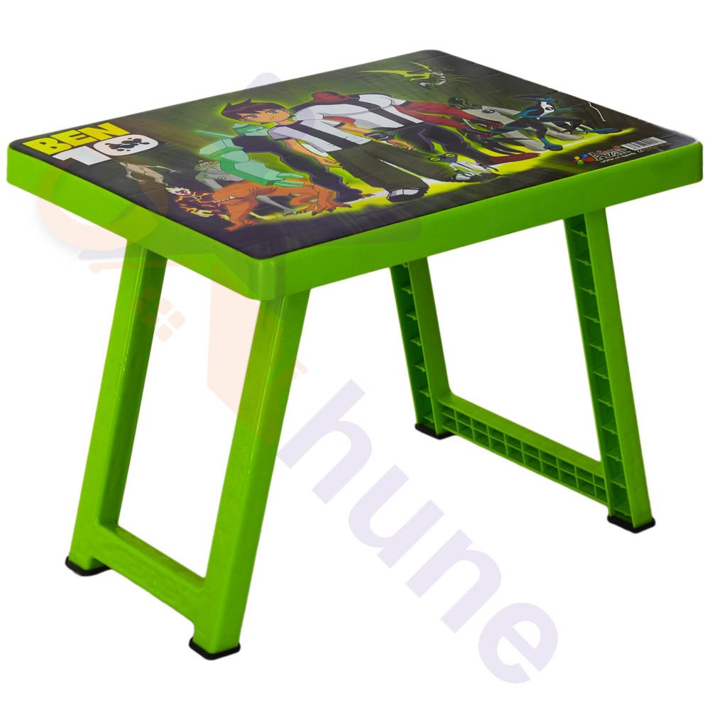 میز کودک پلاستیکی تاشو آذر طرح بن تن کد 564