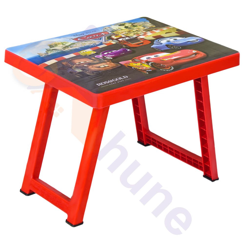 میز کودک پلاستیکی تاشو آذر طرح مک کویین کد 565