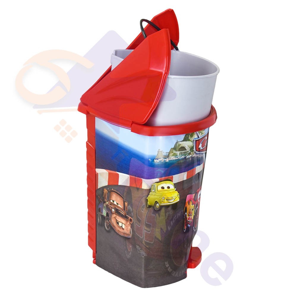 سطل پلاستیکی کودک آذر طرح مک کویین کد 574
