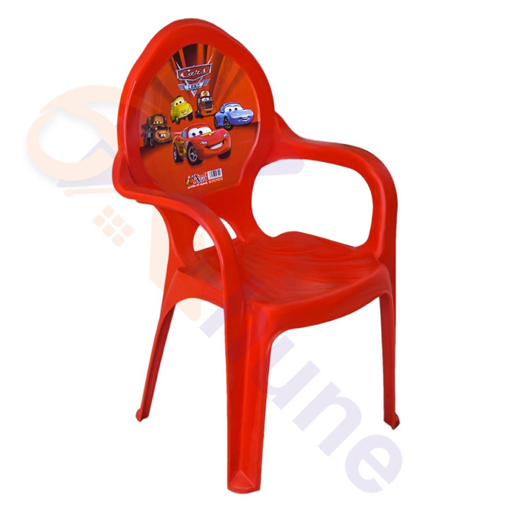 صندلی کودک پلاستیکی آذر طرح مک کویین کد 575