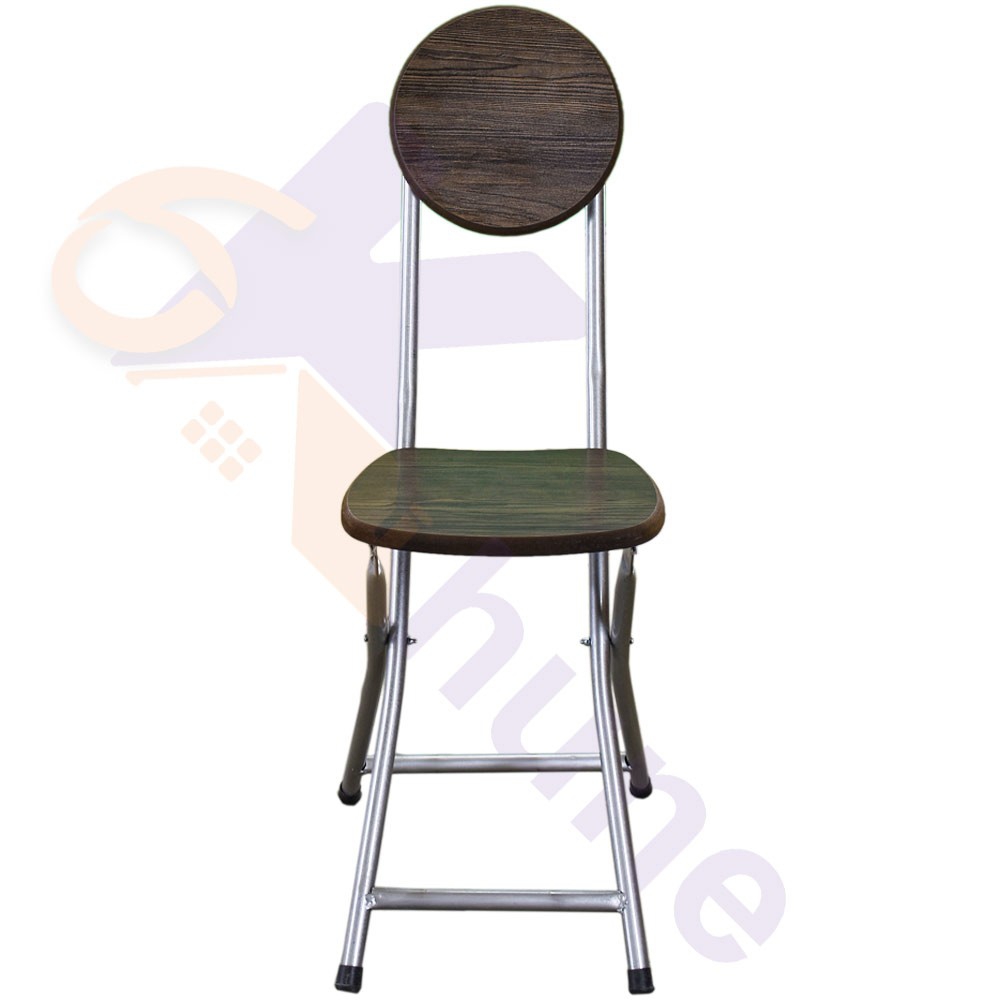 صندلی چوبی تاشو پایه فلزی کد 629