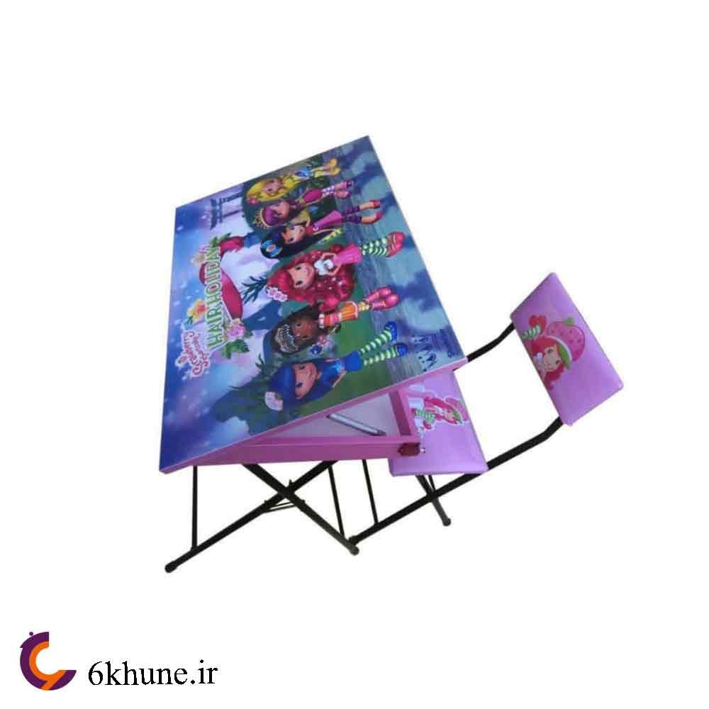 میز و صندلی تحریر باکس دار طرح کودک کد 767