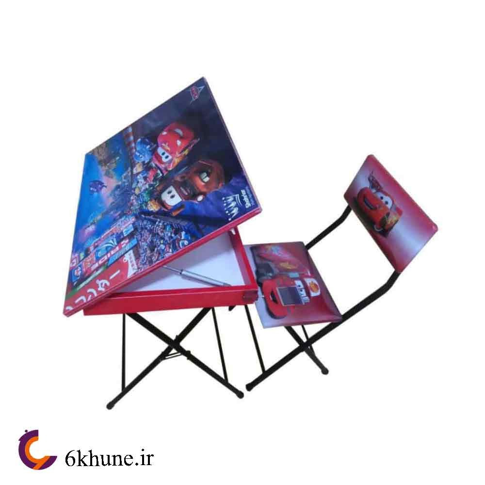 میز و صندلی تحریر باکس دار طرح مک کوئین کد 774