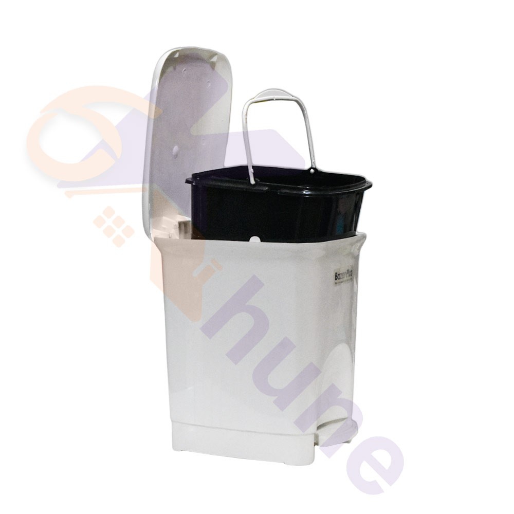 سطل پدالی متوسط چهار گوش پلاس کد 1052