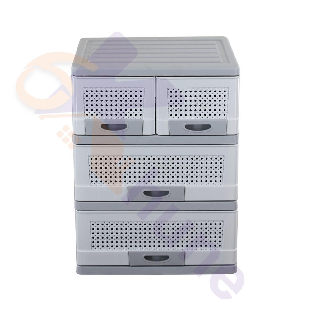 دراور پلاستیکی 3 کشو عریض دل آسا کد 413