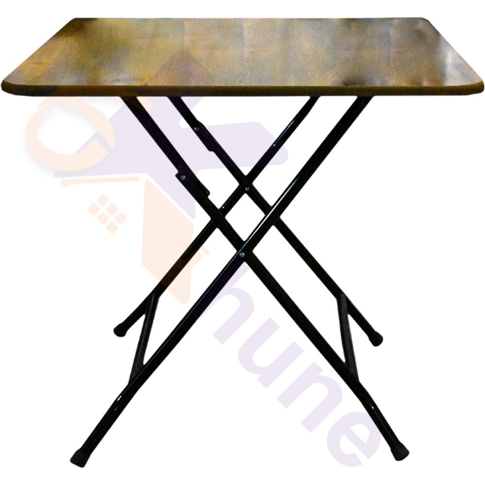 میز تاشو چوبی پایه فلزی 60 در 80 کد 1086