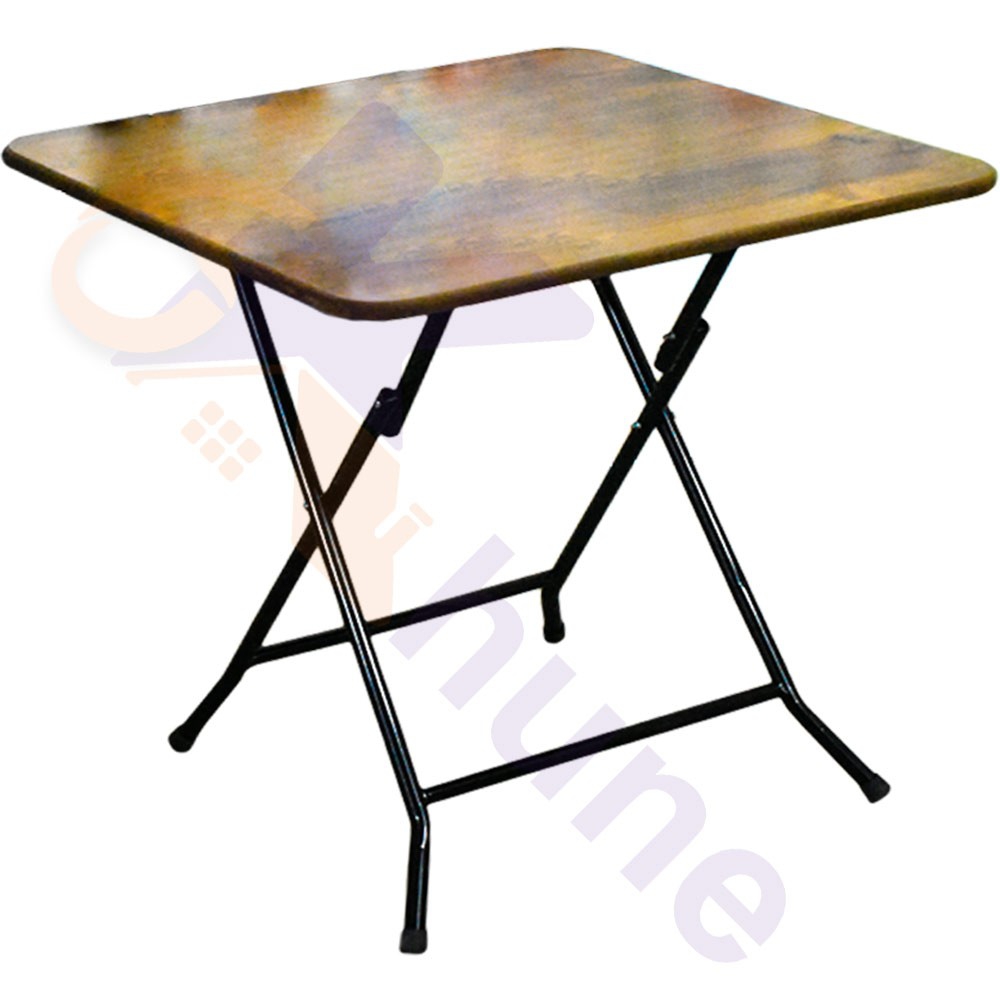 میز تاشو چوبی پایه فلزی 60 در 80 کد 1086